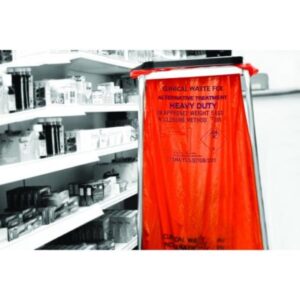 Orange Clinical Waste Sacks AT25/M085 (box of 100)