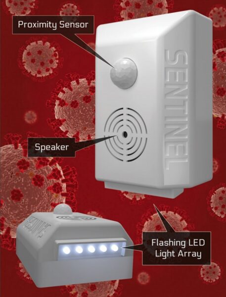 Sanitiser Sentinel The worlds first automated spoken hand sanitiser Enforcer