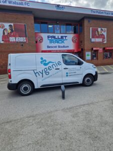 Walsall FC take Male Incontinence Bins