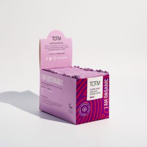TOTM Cotton Sanitary Pads Super with Wings Pack of 20